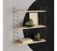 Skye Decor, Set Armoni de 3 estanterías - Roble, Estanterías de pared, Roble, 72 x 85 x 20 cm