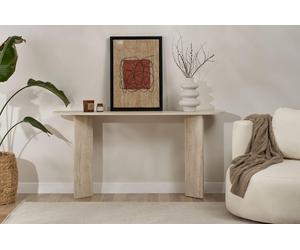 Skye Decor, Sira: Encimera de travertino, mueble auxiliar, travertino, placa de melamina 100%, 150 x 35 x 75 cm