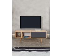 Skye Decor, soporte de TV de alta calidad (de 3 piezas), acabado roble "Sapphire", 100% melamina, 130 cm