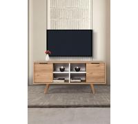 Skye Decor, soporte de TV de alta calidad (de 3 piezas), acabado roble "Sapphire", 130 cm, 100% melamina