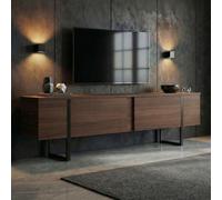 Skye Decor, soporte de TV de alta calidad, en color nogal y , 180 x 50 x 30 cm. Fabricado con tablero de partículas de 18 mm de grosor, recubierto al 100% con melamina. Diseño moderno e industrial par