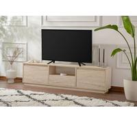 Skye Decor, Vanguard: Mueble de TV en travertino, modelo Travertine, dimensiones: 160 x 42 x 29,5 cm