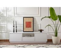 Skye Decor, Vanguard: Soporte para TV, color blanco natural, fabricado con tablero de partículas de 100% melamina, dimensiones: 160 x 29,5 x 42 cm