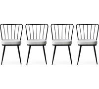 Skye Decor, Yıldız- Yıldız NMB, Schwarz: Sillas de oficina, 82x43x42 cm, estructura: 100% metal