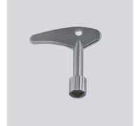Skynotek - Llave de ascensor | Llave universal de emergencia para puertas de ascensor y montacargas | Diámetro interno 9 mm | Para válvulas de radiadores y cajas de control | Color plata | 1 Unidad