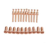 SL40 para piezas de plasma apto para cutmaster 42 12+ kit de 20 piezas SL40 | Juego completo de 20 piezas, incluye 10 electrodos y 10 boquillas, ideal para reposición
