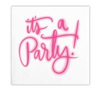 Slant Collections Servilletas de papel para cóctel/bebidas, 20 unidades, It's A Party