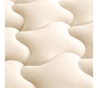 SLEEP ZONE Cubrecolchón de Lujo, cubrecolchón de Cama Doble para Dormitorio, habitación de Invitados, Funda de colchón Transpirable y refrescante con Bolsillo Profundo, cómodo y Suave (Beige, Queen)