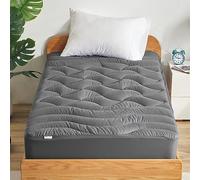 Sleep Zone Cubrecolchón Extra Largo de enfriamiento Individual para Dormitorio Universitario, Funda de colchón Fresca zonificada de Primera Calidad, Protector de colchón Acolchado, Transpirable,