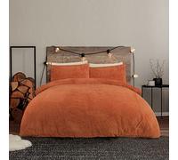 Sleepdown Juego de Funda de edredón de Felpa de Peluche con Fundas de Almohada térmica, cálida, súper Suave, de fácil Cuidado, Doble (200 cm x 200 cm)