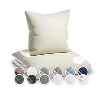 sleepwise Juego de sábanas Soft Wonder Juego de Funda Nordica Cama Individual, Lino Microfibra Oeko-Tex®, Fundas de Almohada y Edredón Lavables a Máquina, Hipoalergénicas, Ropa de Cama 135 x 200