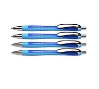 Slider Rave XB - Bolígrafo de tinta líquida (punta de metal, tinta azul), color azul 4 unidad