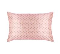 SLIP 22 Momme Funda de Almohada de Seda en 51 x 76 cm diseño Petal - de 100% Seda de Morera, con Cremallera, Transpirable, Ideal para Personas alérgicas, Rosa