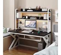 Slish - Escritorio de oficina moderno con Sto, mesa de escritura de 80 cm para estudiantes, oficina en casa con estante y estante, perfecto para estudiar y trabajar