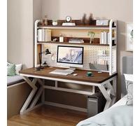 Slish - Escritorio de oficina moderno de 100 cm con Sto, mesa de escritura para estudiantes, piel de oficina en casa con borde y estante para mejorar los productos