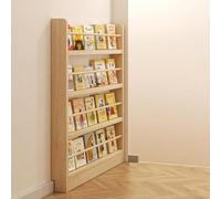 Slish - Estantería delgada de madera de 10 cm, ideal para dormitorio, sala de estar y oficina en casa, nize boo y decoración sin esfuerzo