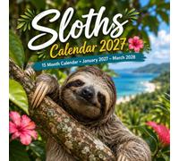 Sloths Calendar 2027: 12-Month Planner