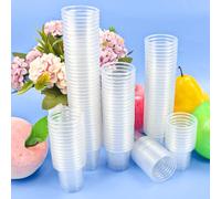 SLTAXAR 100 PCS Vasos de Chupito de Plástico 20ml/2cl I Mini Vasos Plastico Reutilizables I Vasos de Plástico Transparente I Vasos de Chupito Divertidos I Vasos de Chupito para Tequila, Vodka Whisky
