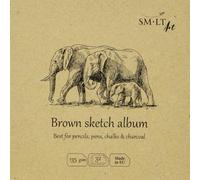 SM-LT Libro de Dessin, Brun, 14 x 14 cm