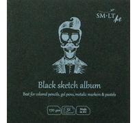 SM-LT Libro de Dessin, Negro, 14 x 14 cm