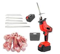 smafoseedding Sierra De Carnicero Eléctrica De Mano, Cortadora De Huesos Eléctrica, Baja Vibración, Peso Aproximado De 2 Kg, Adecuada para Uso Comercial Y Doméstico, Corte Rápido De Carne, Huesos