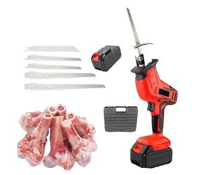 smafoseedding Sierra De Carnicero Eléctrica De Mano, Cortadora De Huesos Eléctrica, Baja Vibración, Peso Aproximado De 2 Kg, Adecuada para Uso Comercial Y Doméstico, Corte Rápido De Carne, Huesos