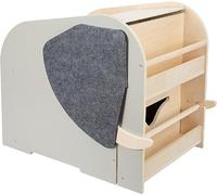 small foot mueble guardajuguetesen forma de elefante con asientoy ruedas "Wildlife", caja de almacenaje para niños, 12423