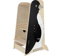 Small Foot Design Torre de aprendizaje Pingüino Wildlife madera altura regulable 50 kg desde 2 años