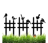 Small Garden Fence - 3 piezas Bird Design Ground Stake Edging Border Fence for Garden, Lawn, Backyard, Patio, Deck & Outdoor Landscaping