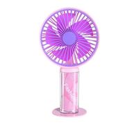 Small Personal Fan Is A Rechargeable Air Device With 3 Speeds, Built