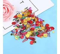 Smandy Confeti de Fiesta Dispersión de Mesa de Lentejuelas de Plástico Bolsa de 60 G Borde Liso Corte a Máquina Relleno de Globos para Cumpleaños Celebración de Bodas Decoración del Hogar y Mesas de