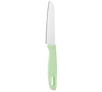Smandy Cuchillo Recto de Acero Inoxidable, Cuchillo para Fruta, de Pelar Portátil con Funda Protectora para la Hoja, para Cocina, Hogar, Camping, Bolsa de Almuerzo (GREEN)