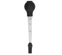 Smandy Jeringa para Carne con Bola de Silicona y Cepillo, para Inyección de Adobos de Barbacoa (BLACK)