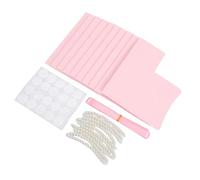 Smandy Juego de 10 Cajas de Regalo de Papel Kraft Rosa, Kit de Bricolaje con Cinta con de Perla para Fiesta de Cumpleaños, Plegado sin Herramientas, Compacto 10x6,5x5,5 Cm