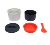 Smandy Olla Arrocera Microondas, Vaporera y Pasta 2L con Bandeja para Verduras, Set Completo de Utensilios de Cocina PP