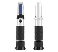 Smandy Refractómetro Profesional 0-20% Brix, Probador Manual de Contenido de Azúcar para Cerveza, Zumo de Frutas, Vino y Bebidas con Compensación Automática de Temperatura