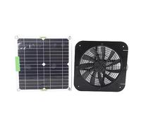 Smandy Ventilador de Escape con Energía Solar de 100 W y 18 V, Ventilador Solar para ático de 13,5 Pulgadas con Panel Monocristalino para Casa de Mascotas, Gallinero, Invernadero RV