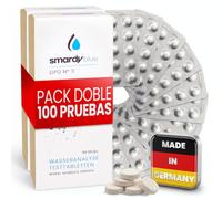 smardy 100 DPD3 tabletas para fotómetro, test de cloro total en piscina | Pastillas de prueba para medidores electrónicos, dosificación exacta para controlar el cloro total del agua