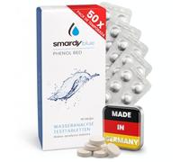 smardy 50 tabletas fotómetro Phenol Red, Mide el pH en Piscina y SPA