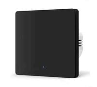 Smart für zigbee 3.0 Wandschalter 1-fach ohne Nullleiter, Fernbedienung per App & Sprachsteuerung für Alexa, Kompatibel mit für tuya für Smart Life (Black)