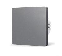 Smart für zigbee 3.0 Wandschalter 1-fach ohne Nullleiter, Fernbedienung per App & Sprachsteuerung für Alexa, Kompatibel mit für tuya für Smart Life (Gray)