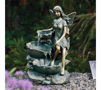 Smart Garden Fuente de Jardín Solar Fairy Falls Bronce Resina Exterior