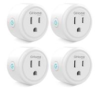 Smart Mini Plug Compatible with Alexa and Google Home, WiFi Outlet Socket Remote Control with Timer Function, Only Supports 2.4GHz Network, No Hub Required, ETL FCC Listed 4 Pack
