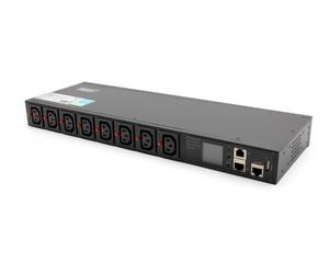 Smart Power Distribution Unit (PDU) for 19" Power Socket IEC320 C20 16A/250V, 8x C13 Sockets, 16A