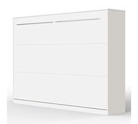SMARTBett Standard 140x200cm Horizontal Blanco | Cama Abatible, Pared, Plegable, Oculta