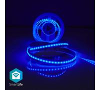 SmartLife LED-Remsa | Wi-Fi | RGB / Ajuste de temperatura de color (cálido a frío) | COB | 2,00 metros | IP20 | 2700 - 6500 K | 860 lúmenes | Compatible con Android™ / IOS