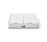 Nedis Interruptor de pared 4 botones 12 escenas Zigbee Blanco