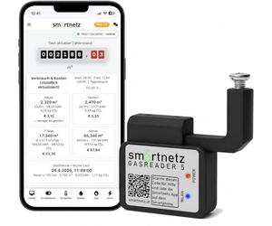 Smartnetz Smart Gas Reader 3.0 BK4 / BK G4 - WiFi con TASMOTA preinstalado | Wifi | MQTT | BK4 contador de gas