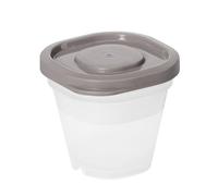 SmartStore Contenedor de almacenamiento de alimentos 4 x 0,5 dl | Gris | Apto para lavavajillas, nevera, congelador, microondas | Fiambrera para preparación de comidas | Aprobado para alimentos y sin
