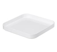SmartStore Tapa cuadrada | Blanco | Organizador de cocina, baño, oficina, despensa, refrigerador | Seguro para alimentos y libre de BPA | 10 años de garantía | 20 x 20 x 2,5 cm